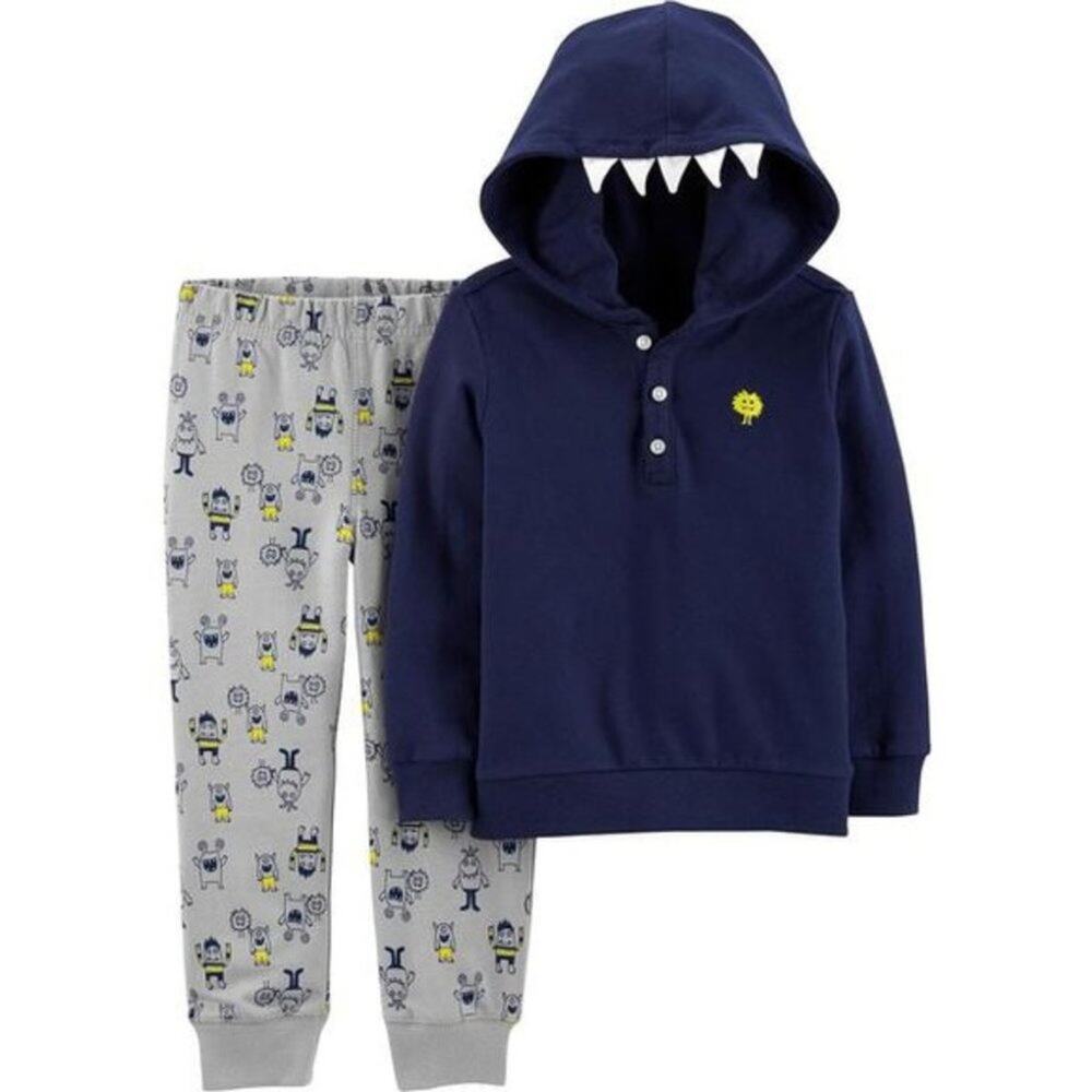 NWT‎ Carter's 2pc Set 6M Boy Monster Hoodie Jogger